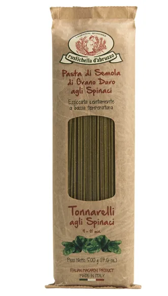 500g Rustichella Tonnarelli agli Spinaci – Grüne Spinat-Nudeln