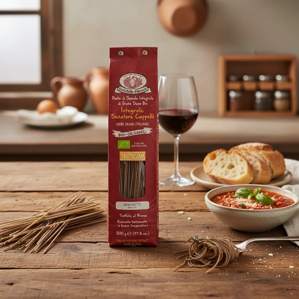 500g Ekologiczne Spaghetti Pełnoziarniste – Senatore Cappelli Bio