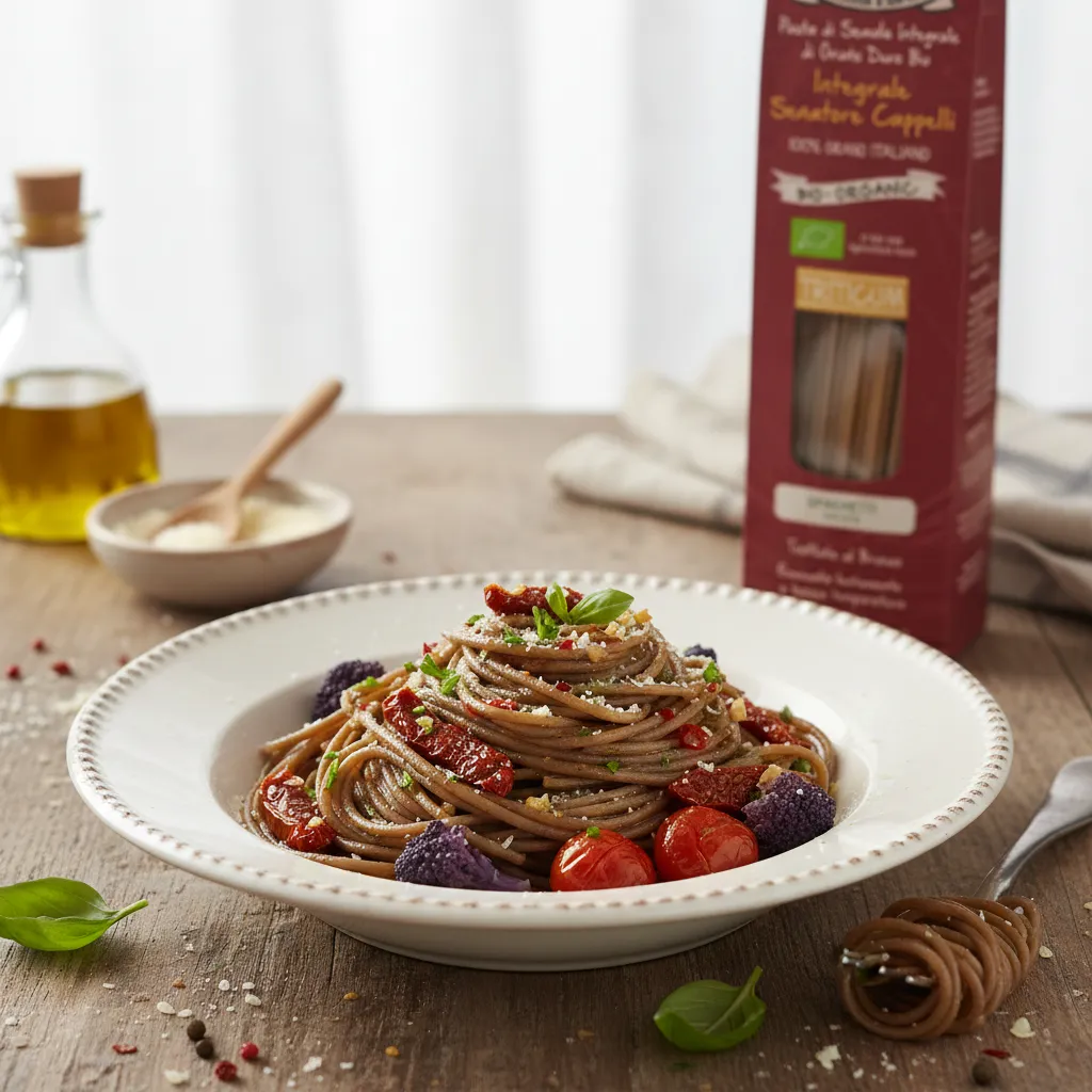 500g Ekologiczne Spaghetti Pełnoziarniste – Senatore Cappelli Bio