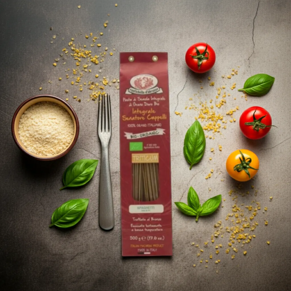 500g Ekologiczne Spaghetti Pełnoziarniste – Senatore Cappelli Bio