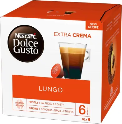 16 Original Nescafé Dolce Gusto LUNGO Kapseln