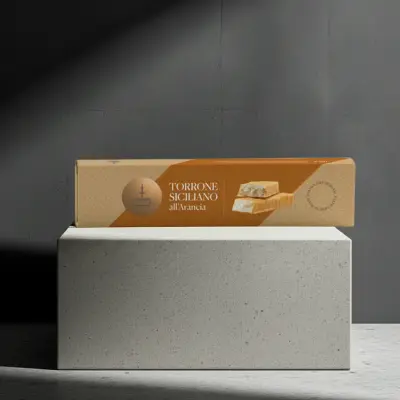150g Fiasconaro Torrone Arancia – Orange White Chocolate Nougat