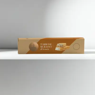 150g Fiasconaro Torrone Arancia – Orange White Chocolate Nougat