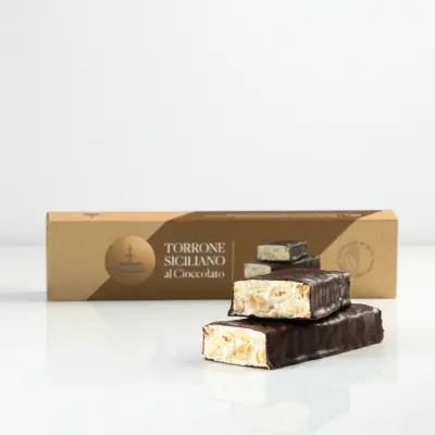 150g Fiasconaro Torrone Morbido – Dark Chocolate Sicilian Nougat