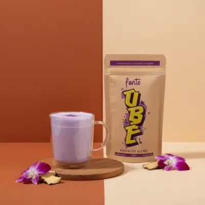 225g Fonte Ube Latte – Fioletowy Ignames Imbir Cukier Kokosowy