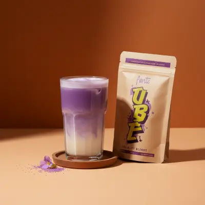 225g Fonte Ube Latte – Fioletowy Ignames Imbir Cukier Kokosowy