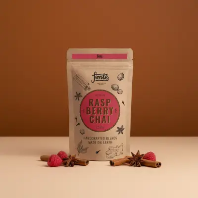 250g Fonte Raspberry Chai – Owocowy Korzenny Latte