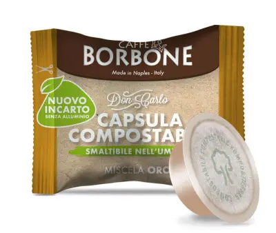 50 Capsule Compostabili Caffè Borbone Don Carlo Miscela Oro - Lavazza A Modo Mio