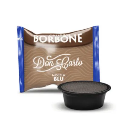 100 Capsule Caffè Borbone Don Carlo Miscela Blu - compatibili Lavazza A Modo Mio