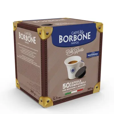 50 Caffè Borbone Don Carlo Miscela Rossa Kapseln - kompatibel mit Lavazza A Modo Mio